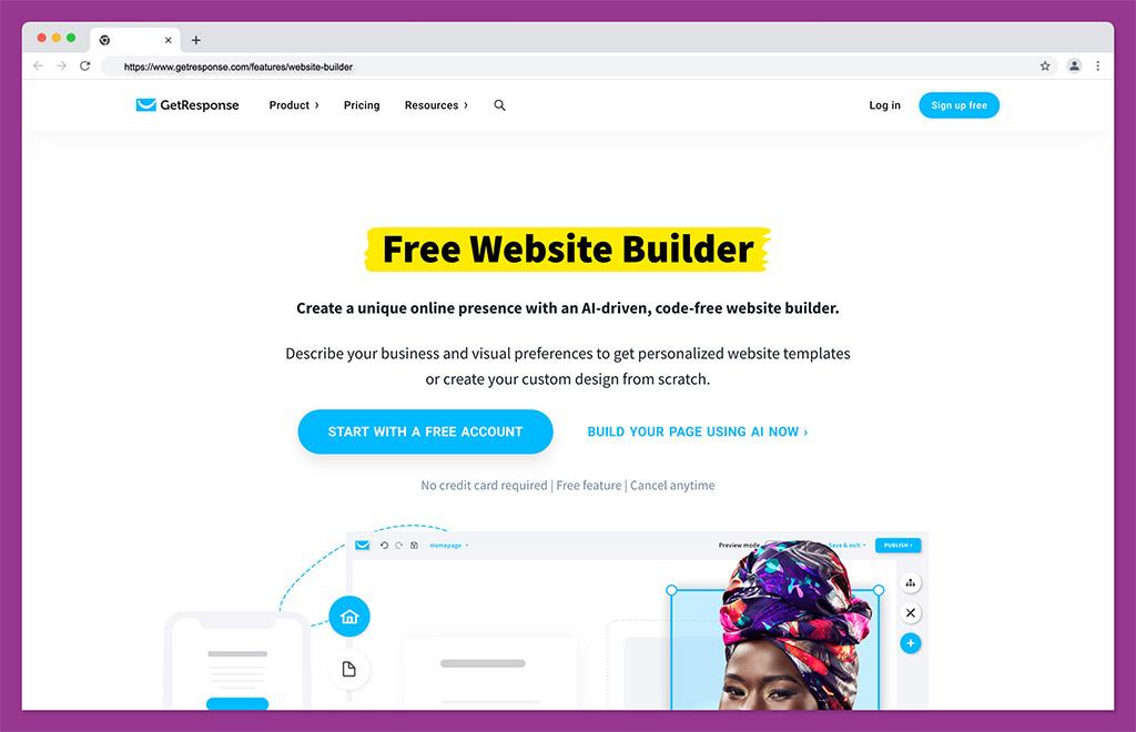 getresponse - best ai website builder