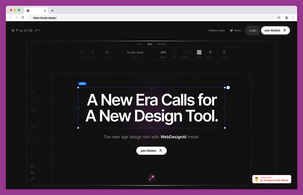 studio ai - best ai website builder