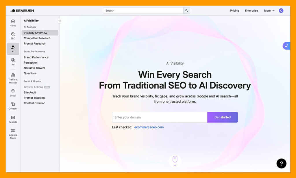 semrush ai homepage login