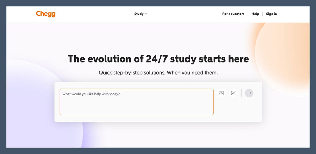 Chegg Homepage