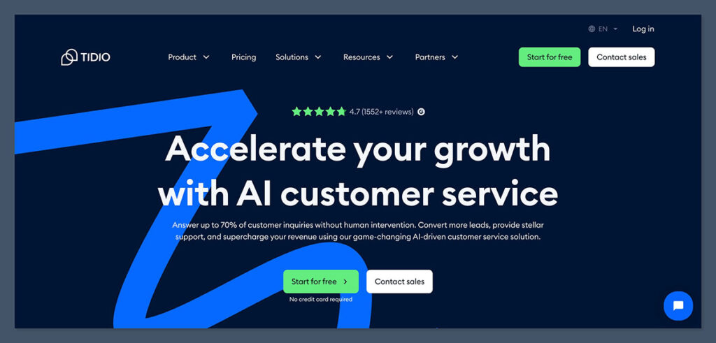 Tidio Homepage