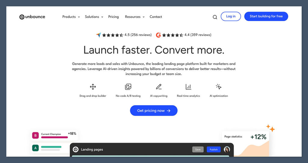 Unbounce Homepage
