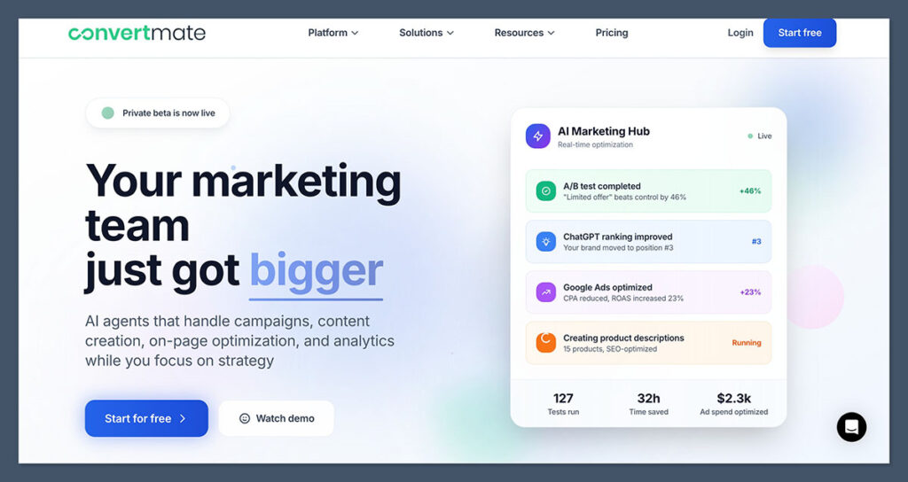 ConvertMate Homepage