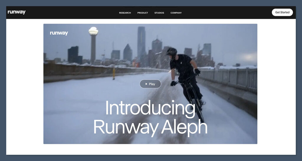Runway ML Homepage