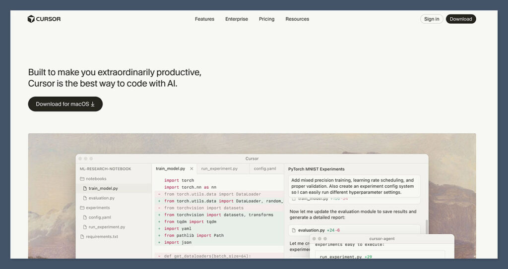 Cursor Homepage