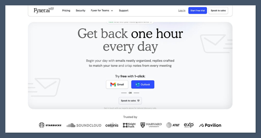 Fyxer-AI-Homepage