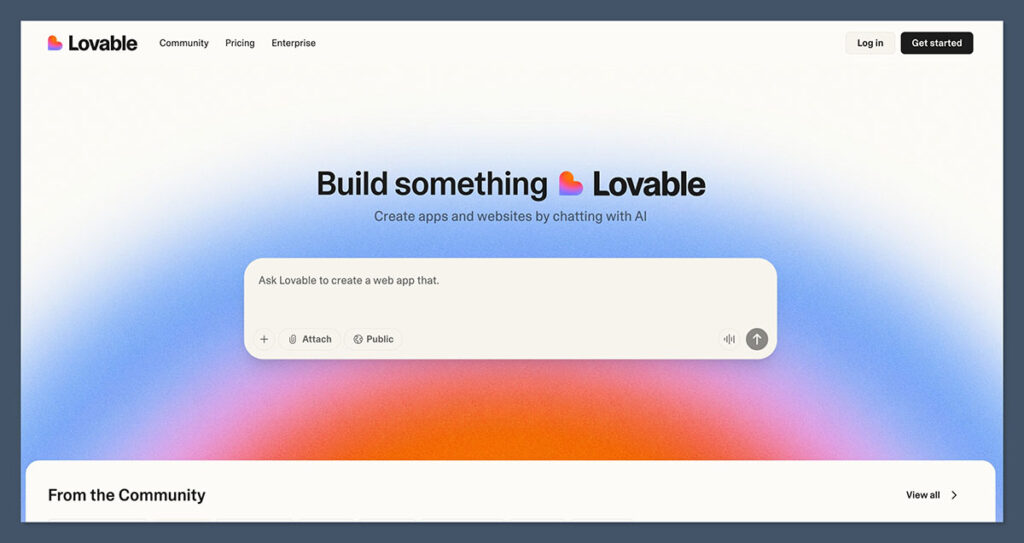 Lovable-Homepage
