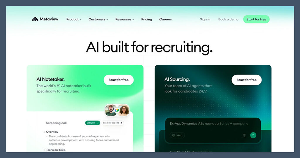 Metaview-AI-Homepage