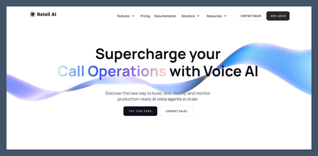 Retell AI Homepage