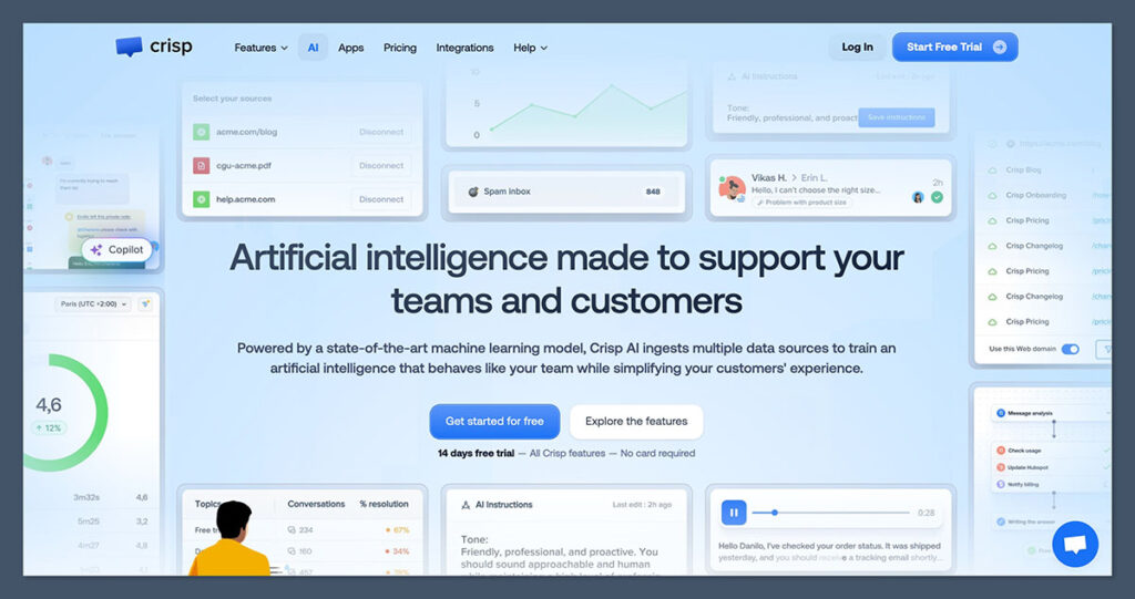 crisp ai homepage