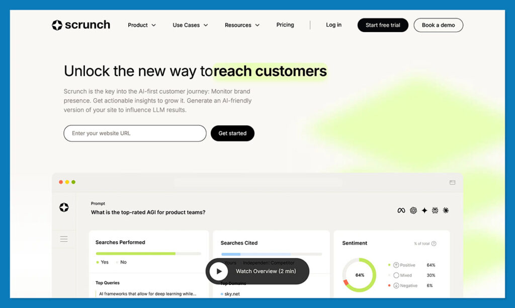 scrunch ai homepage