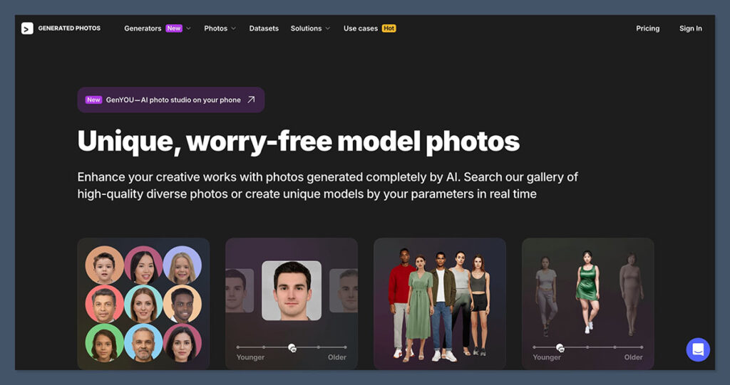 Generated-Photos-Homepage