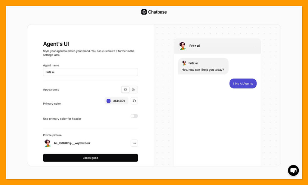 chatbase UI
