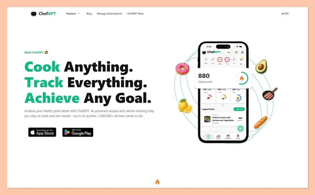 ChefGPT homepage