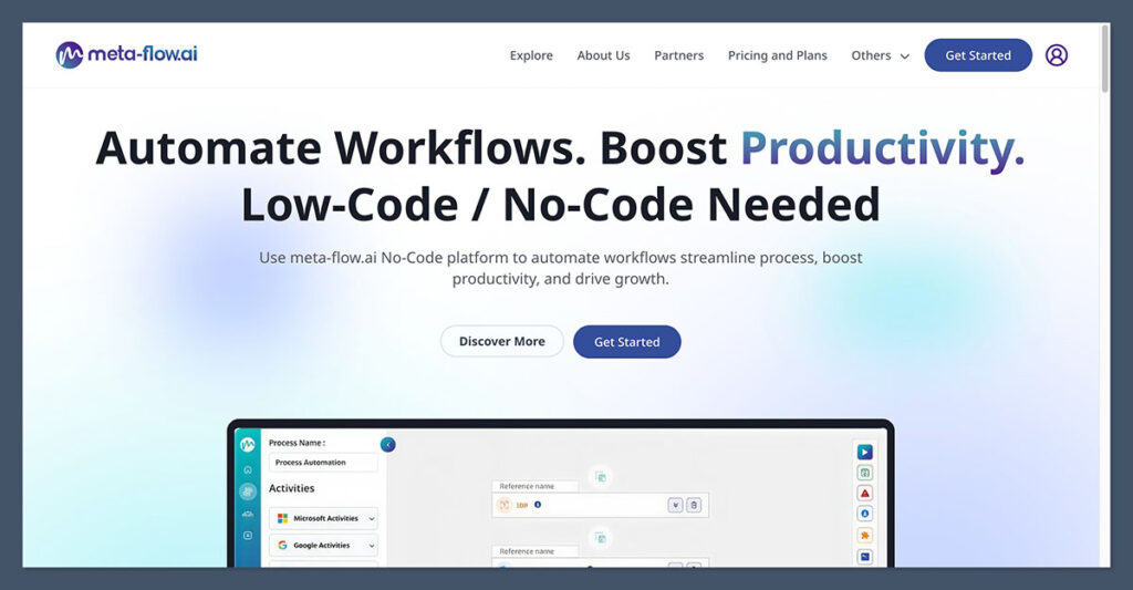 meta-flow-ai-homepage