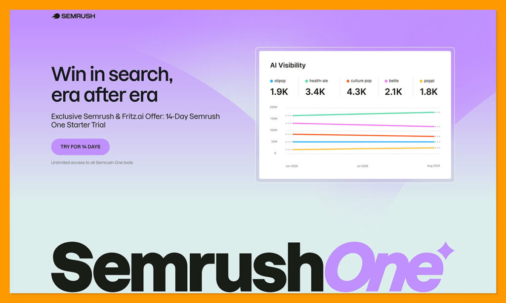 semrush one homepage