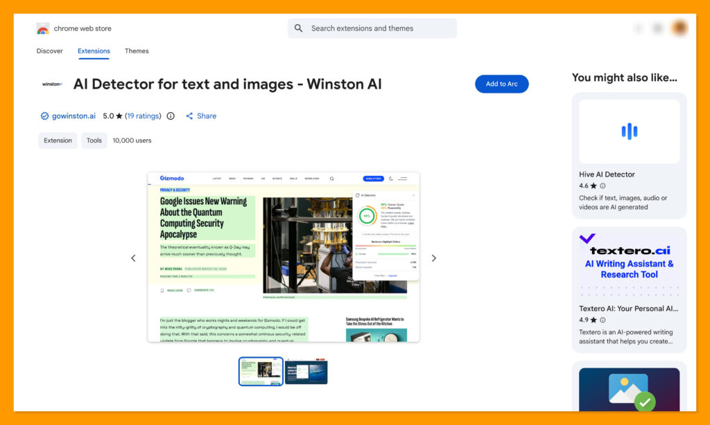 winson ai chrome