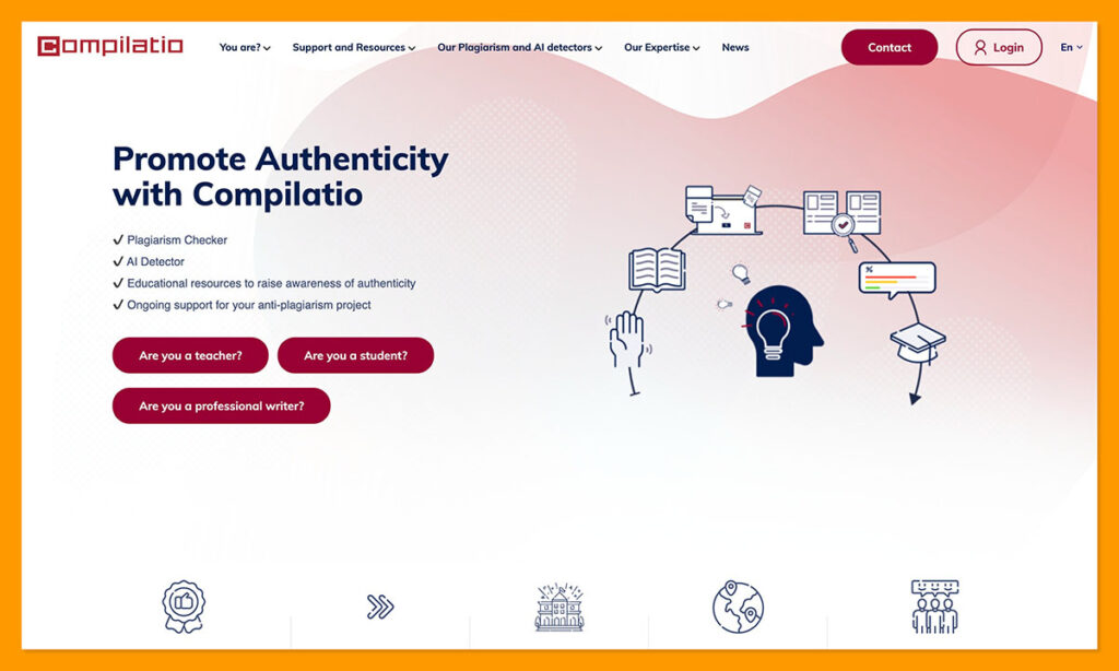 Compilatio homepage