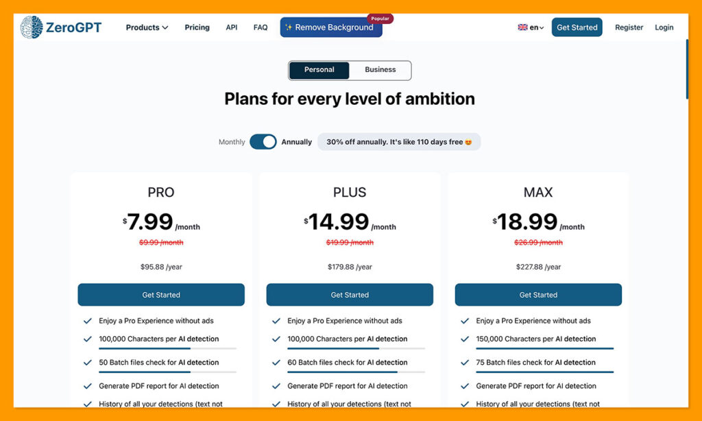 zerogpt pricing