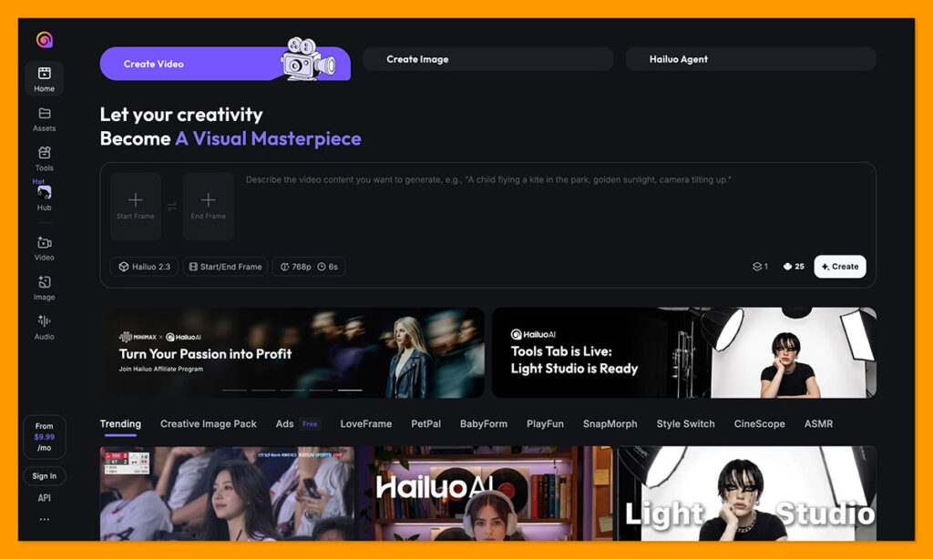 hailuo homepage