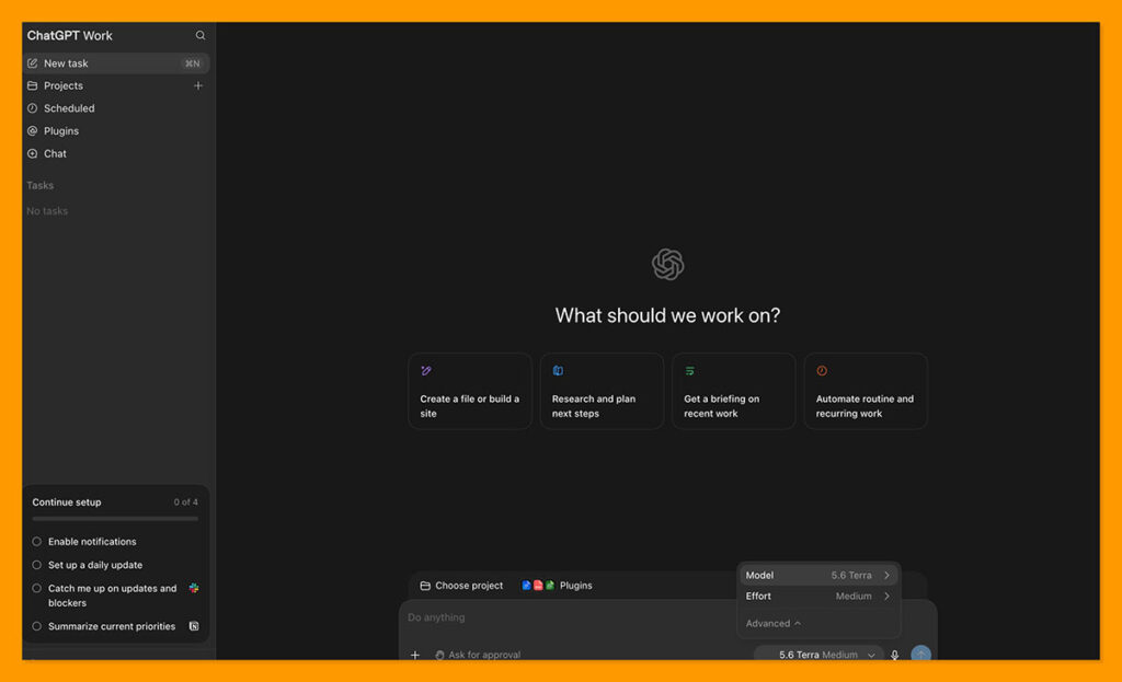 chagpt homepage