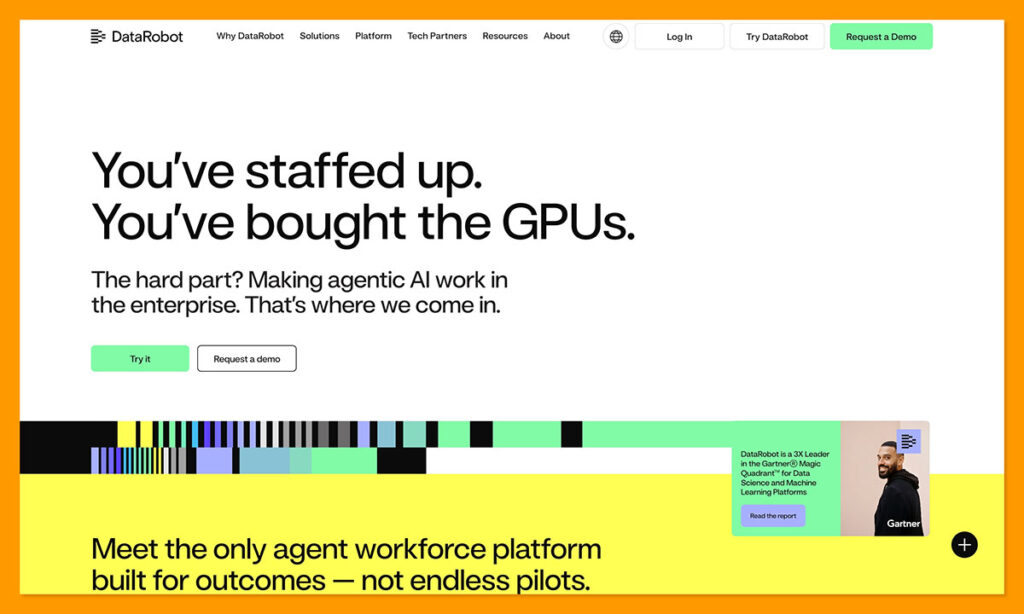 datarobot hoempage