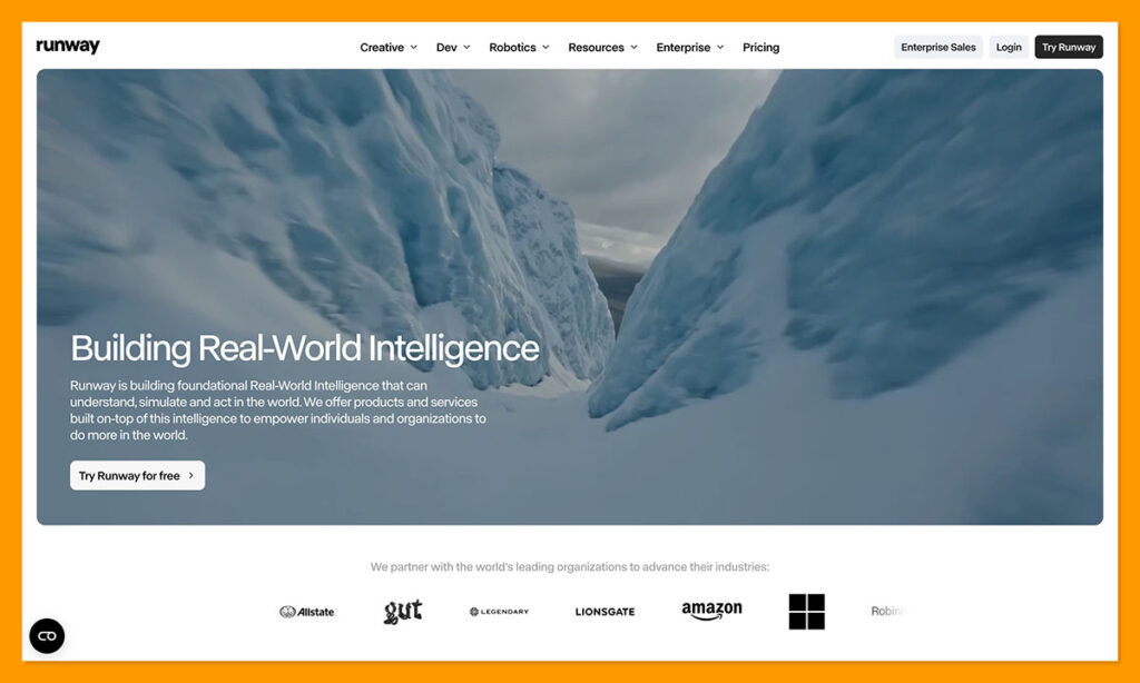 runway homepage