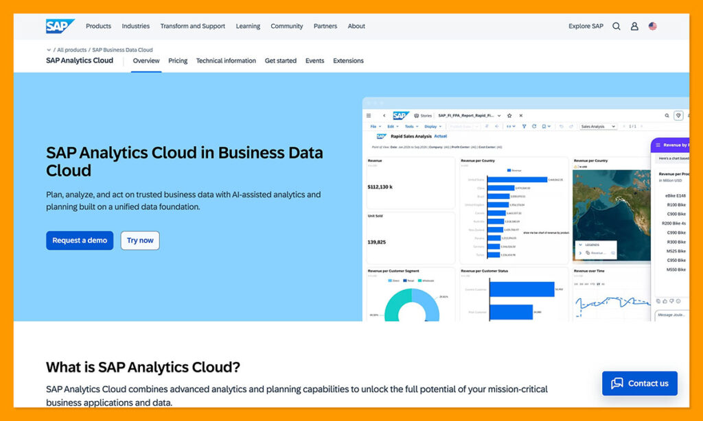sap analytics cloud