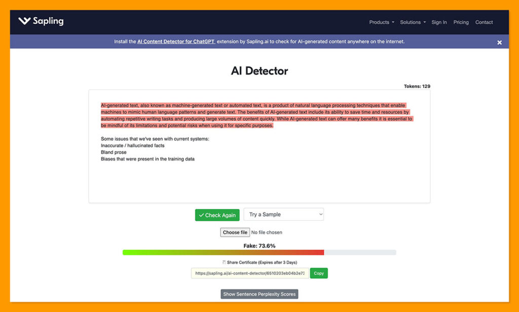 sapling homepage