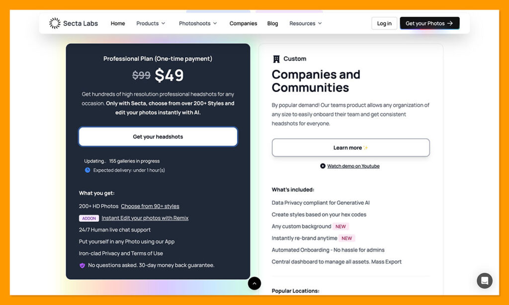 secta ai pricing