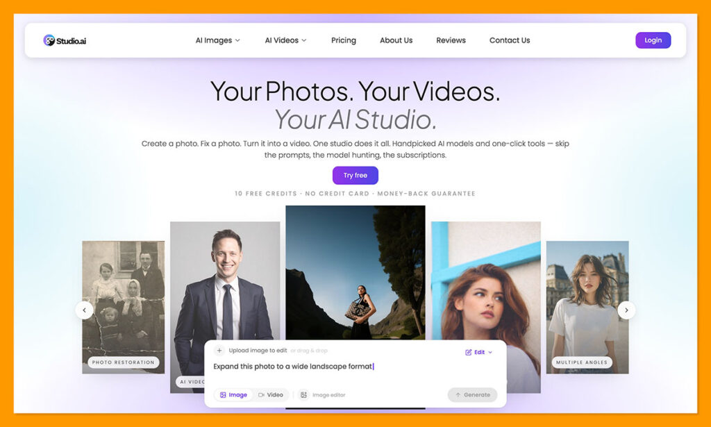 GoStudio-ai homepage