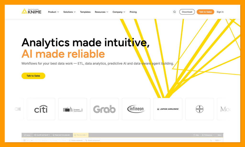 KNIME homepage