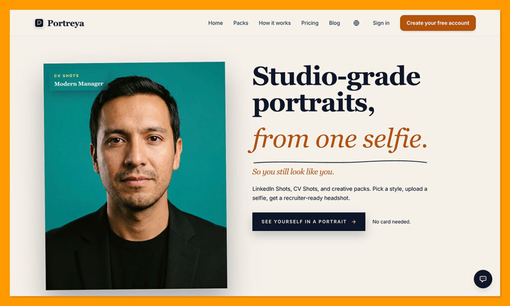 Portreya homepage