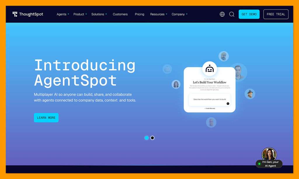 ThoughtSpot homepage