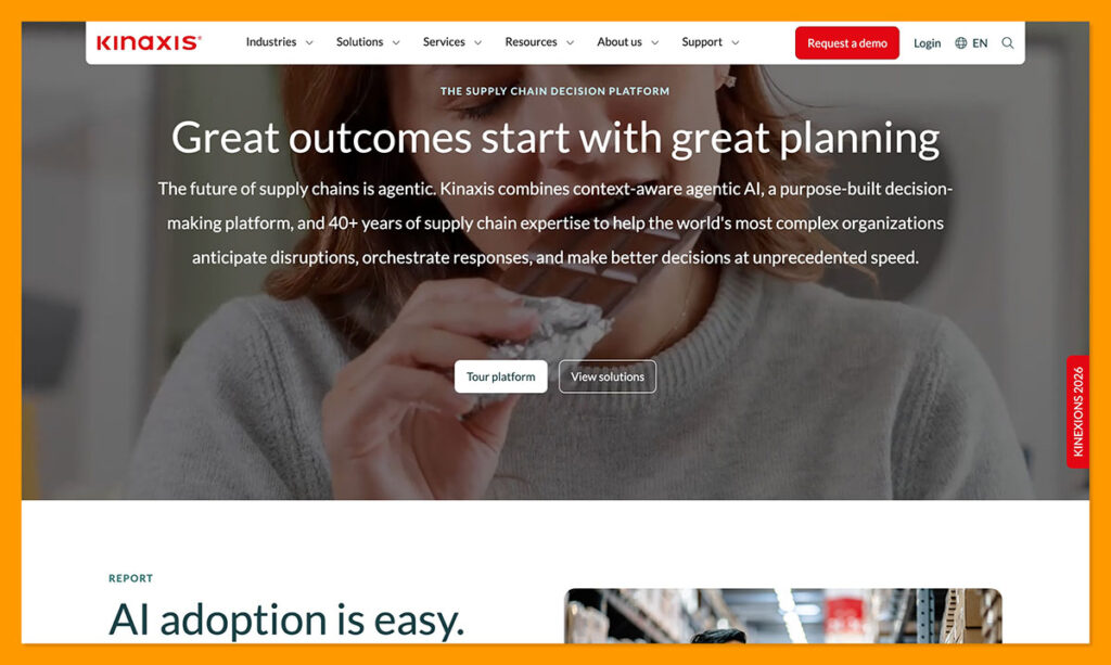 Kinaxis homepage