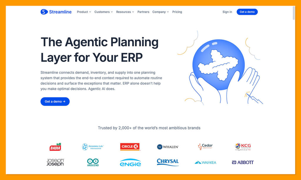 Streamline homepage