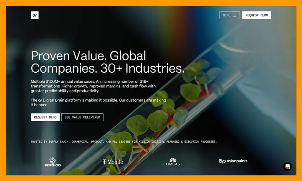 o9 Solutions homepage